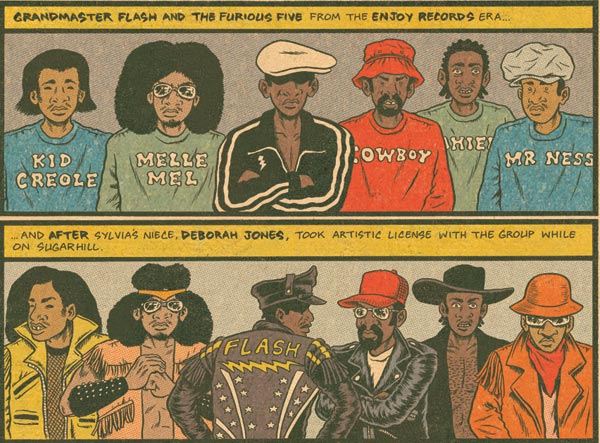 Ed Piskor Hip Hop Family Tree drawing