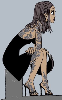 Simon Gane tattooed woman