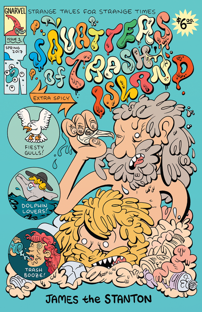 Squatters of Trash Island comic cover James Stanton