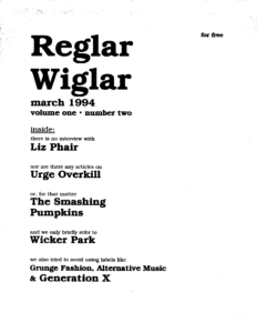 Reglar Wiglar #1