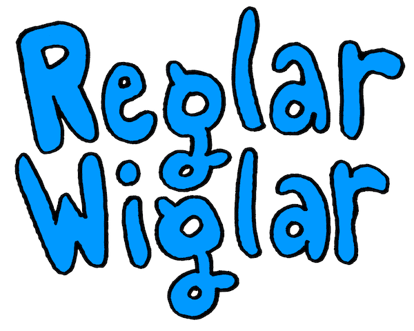 Reglar Wiglar blue logo